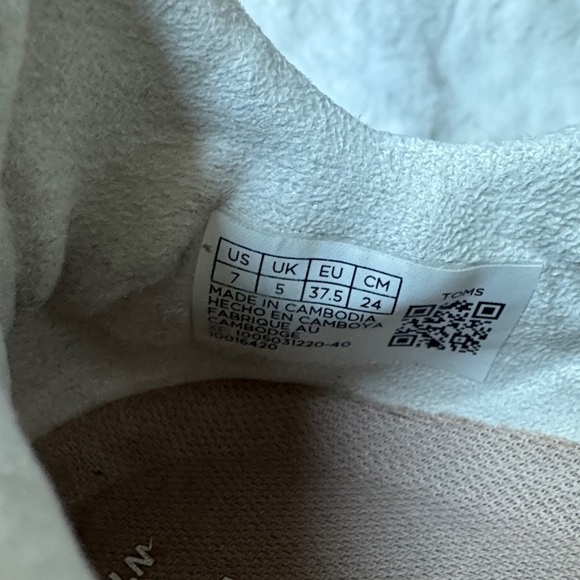 Toms Multicolor Patterned Sneakers Size 7 - Picture 8 of 8